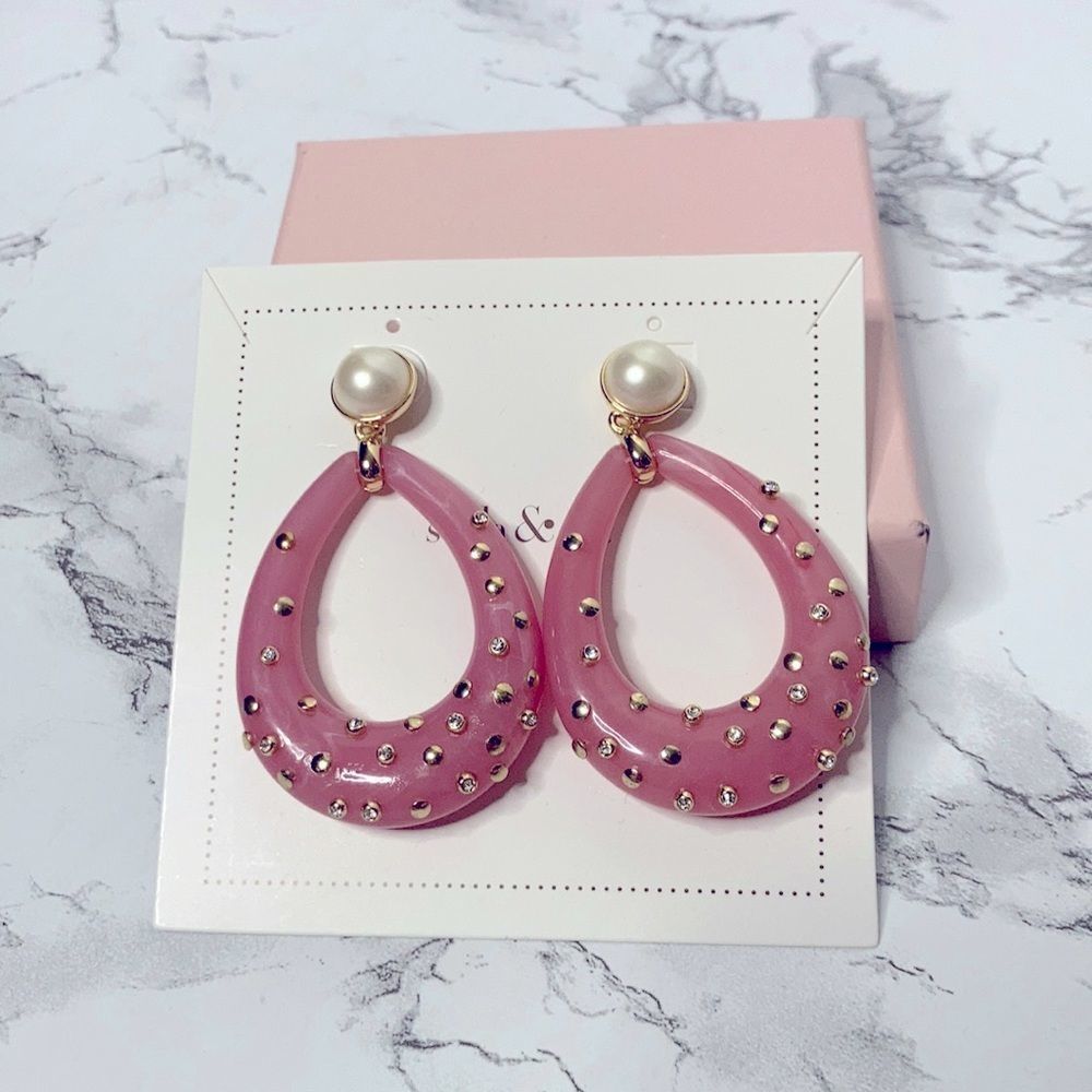 Stella & Dot Bisou Teardrop Earrings 2 in 1 NWT!